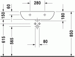 Раковина D-Code 65x50 cm 2