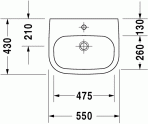 D-Code izlietne 55x43 cm 3