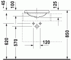 DuraStyle раковина 43x43  см 2