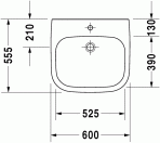 D-Code izlietne Vital MED,60x55 cm 4