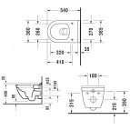 Starck 3 Rimless подвесной унитаз с крышкой SC 2