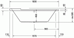 Starck vanna 180x80 cm 3