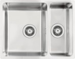 Deante Egeria Tērauda izlietne, 1,5 bļodas, Brushed Steel