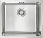 Deante Egeria Tērauda izlietne, 1 bļoda, Brushed Steel