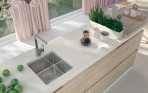 Deante Egeria Tērauda izlietne, 1 bļoda, Brushed Steel 2
