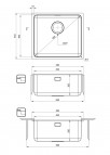 Deante Egeria Tērauda izlietne, 1 bļoda, Brushed Steel 5