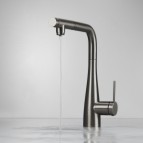 Deante Erida Virtuves jaucējkrāns ar izvelkamu snīpi, Titanium 3