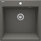 Deante Eridan Granīta izlietne, 1 bļoda, Anthracite Metallic 7