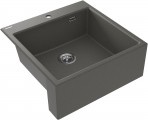 Deante Eridan Granīta izlietne, 1 bļoda, Anthracite Metallic