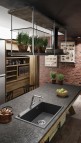 Deante Eridan Granīta izlietne, 1 bļoda, Anthracite Metallic 4