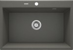 Deante Eridan Granīta izlietne, 1 bļoda, Anthracite Metallic