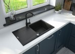 Deante Evora Гранитная мойка, 1 чаша, Anthracite Metallic 4