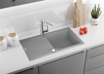 Deante Evora Granīta izlietne, 1 bļoda, Metallic Grey 3