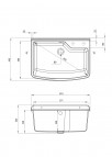 Deante Garden Saimniecības izlietne, 1 bļoda, Grey 2