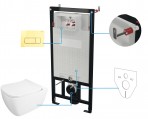 Deante Hiacynt New Tualetes poda komplekts, iebūvējams, White/ Bianco
