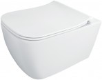 Deante Hiacynt New Tualetes pods ar vāku, bez apmales, White 2