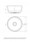 Deante Jasmin Keramikas izlietne, ⌀280 x 140 x 120, White 4