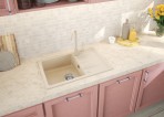 Deante Leda Granīta izlietne, 1 bļoda, Beige 4