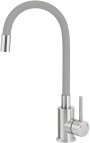 Deante Luno Virtuves jaucējkrāns, Grey/ Brushed Steel