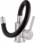 Deante Luno Virtuves jaucējkrāns, Nero/ Brushed Steel 2