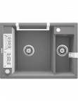Deante Magnetic Granīta izlietne, 1,5 bļodas, Metallic Grey 6