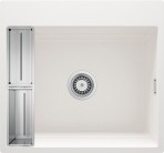 Deante Magnetic Granīta izlietne, 1 bļoda, Alabaster