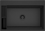 Deante Magnetic Granīta izlietne, 1 bļoda, Metallic Graphite