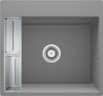 Deante Magnetic Granīta izlietne, 1 bļoda, Metallic Grey