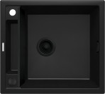 Deante Magnetic Granīta izlietne, 1 bļoda, Nero