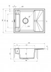 Deante Magnetic Granīta izlietne, 1 bļodas, Anthracite Metallic 5