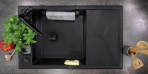 Deante Magnetic Granīta izlietne, 1 bļodas, Nero 2