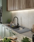 Deante Magnetic Granīta izlietne, 2 bļodas, Metallic Grey 4