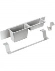Deante Magnetic Piederumu komplekts izlietnei, Brushed Steel