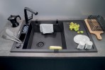 Deante Magnetic Piederumu komplekts izlietnei, Nero 4