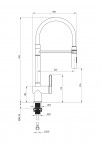 Deante Magnetic Virtuves jaucējkrāns, 2 jet, Hroms 3