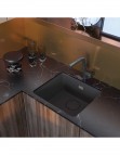 Deante Momi Granīta izlietne, 1 bļoda, Anthracite Metallic 5