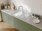 Deante Momi Virtuves jaucējkrāns ar izvelkamu snīpi, Brushed Steel 3