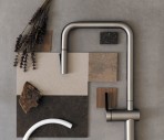 Deante Momi Virtuves jaucējkrāns ar izvelkamu snīpi, Brushed Steel 8