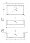 Deante Olfato Tērauda izlietne, 1 bļoda, Brushed Steel 3