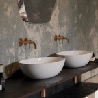 Omnires Shell M+ izlietne uz virsmas 60x35 cm, Gloss white 4