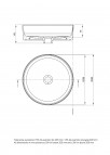Deante Round Keramikas izlietne, 400 x 120 x 97, White 5