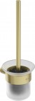 Deante Round Tualetes birste, stiprināma pie sienas, Brushed Gold