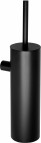 Deante Round Tualetes birste, stiprināma pie sienas, Nero