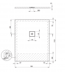 Deante Silia dušas paliktnis 110x90 cm, Balts  4