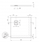 Deante Silia dušas paliktnis 80x80 cm, Balts  4