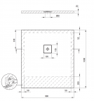 Deante Silia dušas paliktnis 100x90 cm, Balts  4