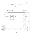 Deante Silia dušas paliktnis 90x90 cm, Balts  4