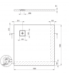 Deante Silia dušas paliktnis 100x100 cm, Balts  4
