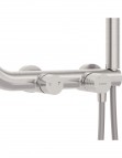 Deante Silia Hexa dušas sistēma ar rokas dušu, Brushed Steel 8