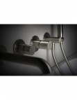 Deante Silia Hexa Vannas maisītājs, 4 caurumu, Brushed Steel 7
